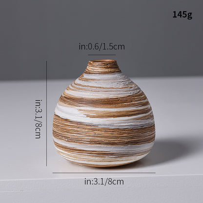 Künstlerische Spiraldesign Keramikvase Brehn