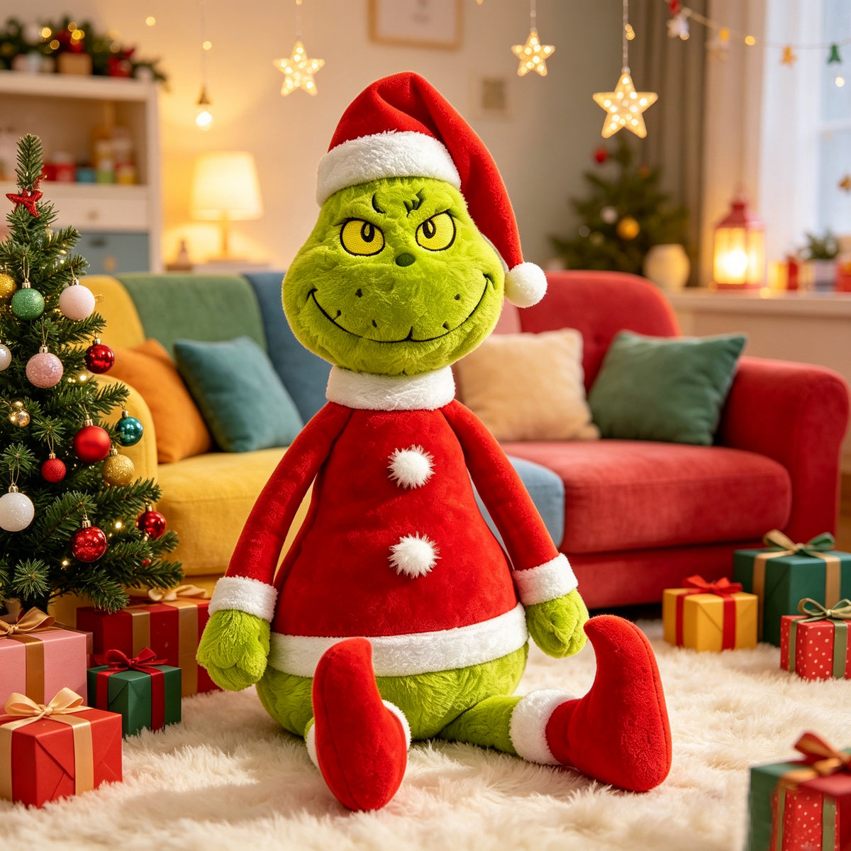 Plüschfigur Weihnachtsgrinch