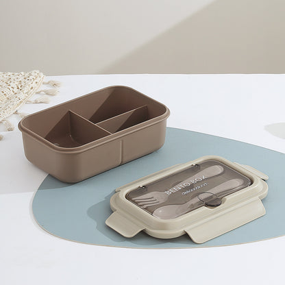 Multi-Compartment Bento Lunchbox mit integrierten Besteck