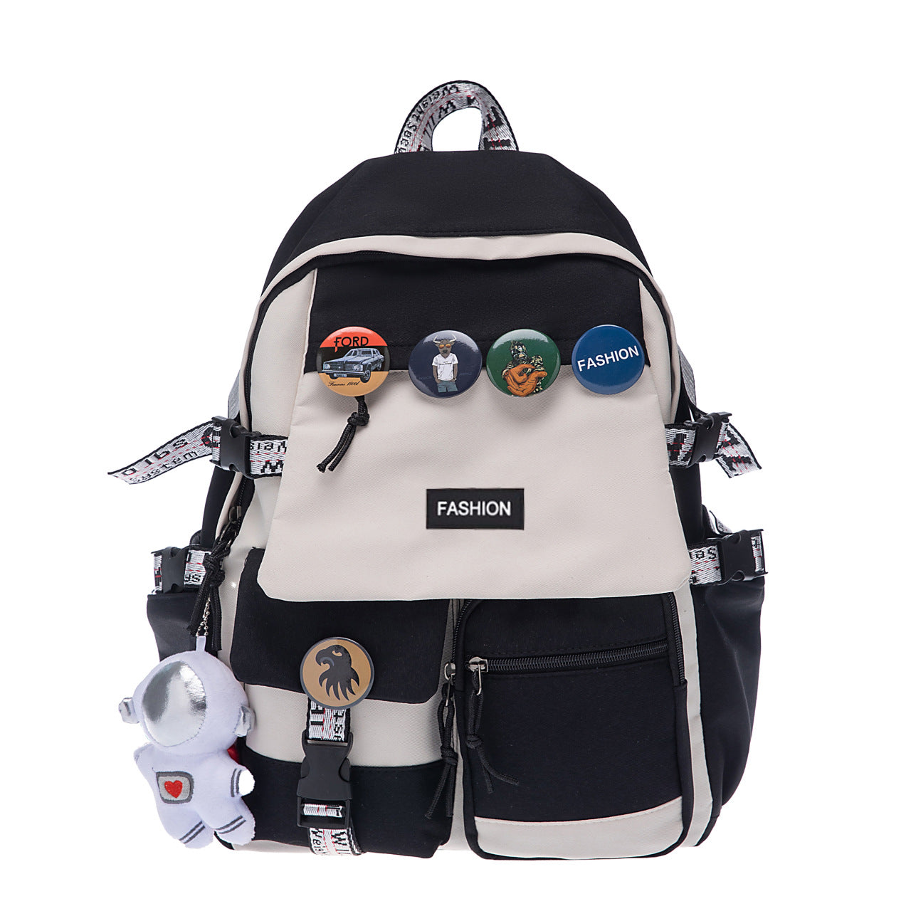 Moderner Rucksack mit Vielseitigen Fächern und Kreativen Applikationen Brehn