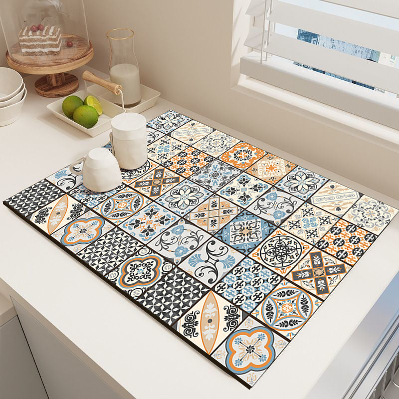 Elegante Mosaikmuster Küchenmatte Brehn