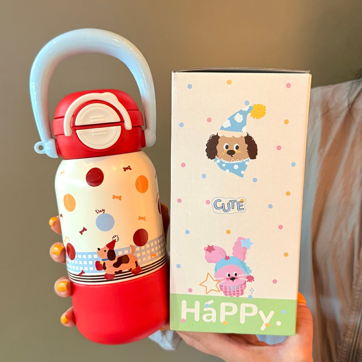 Damen Trinkflasche mit interaktivem Tierdesign Brehn