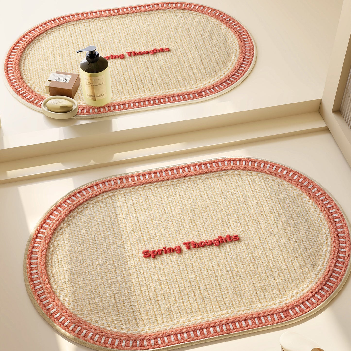 Herz-Muster Badezimmermatte Brehn