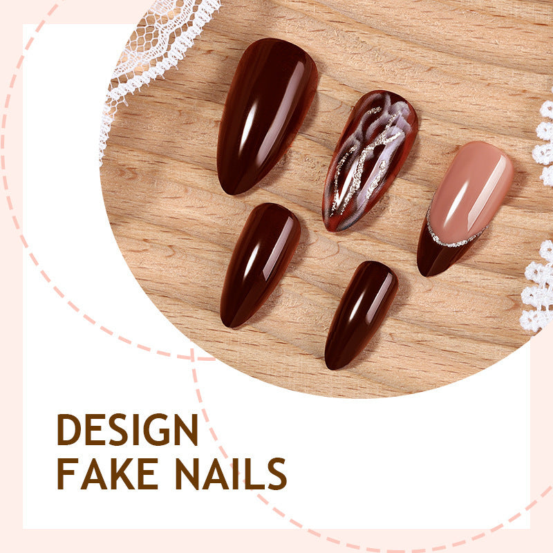 Kunstnagelset mit elegantem Design und 3D-Details Brehn