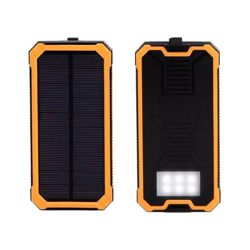 Robuste und Tragbare Solar-Powerbank mit Integrierter Led-Lampe Brehn