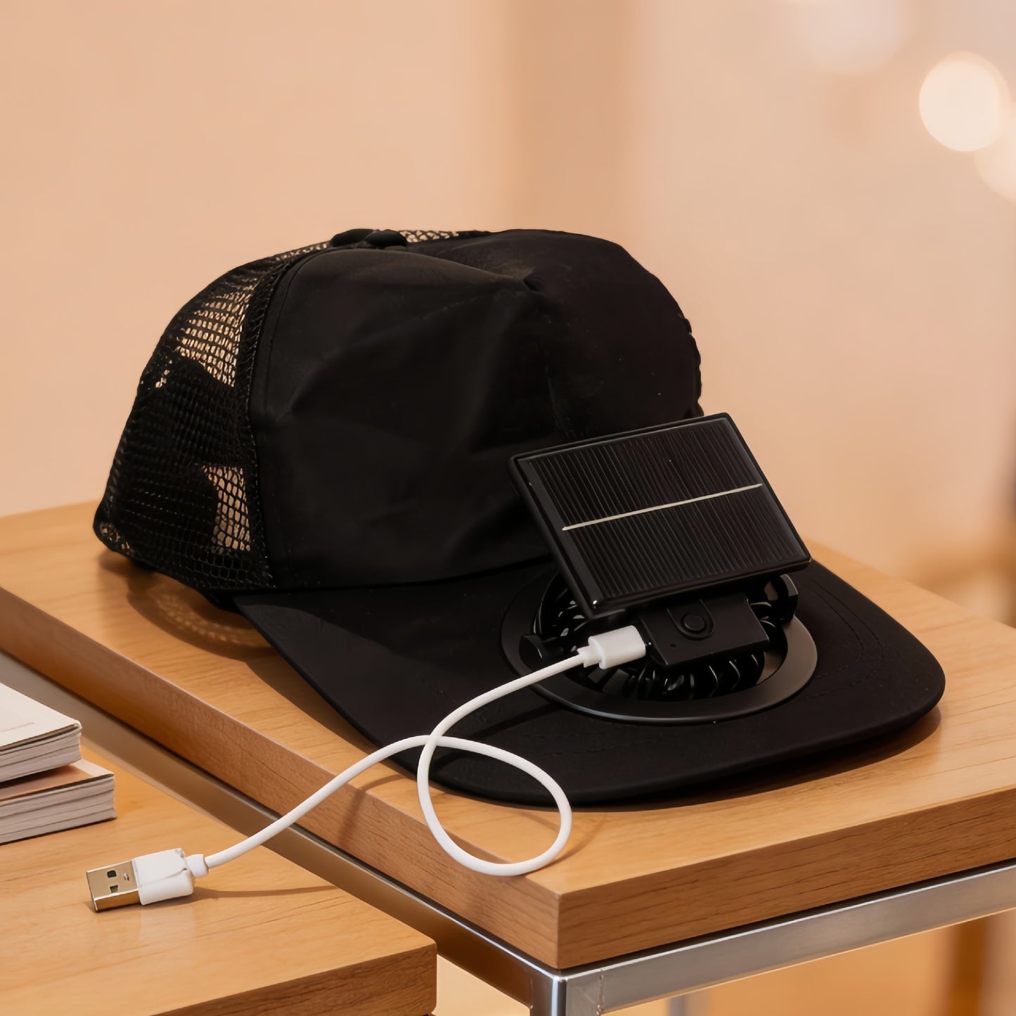 Damen Kühlende Sonnenhut mit integriertem Ventilator Brehn