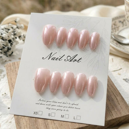 Premium Langanhaltende Press-On Nagelset