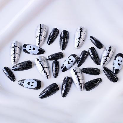 Spooky Ghost-Themen Acryl Nagelkunst Brehn