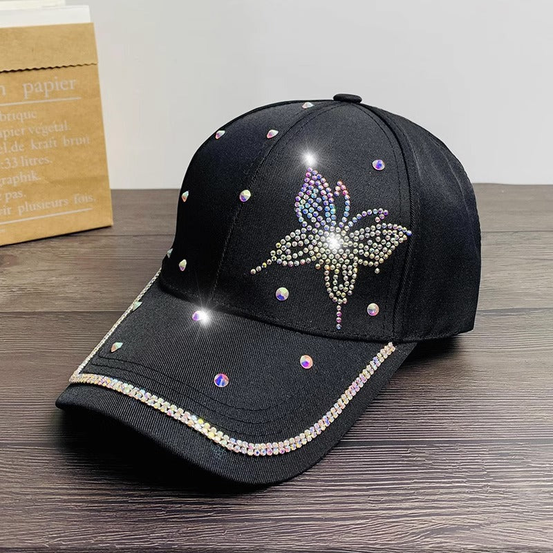 Damen Baseballkappe mit Strassverzierung Brehn