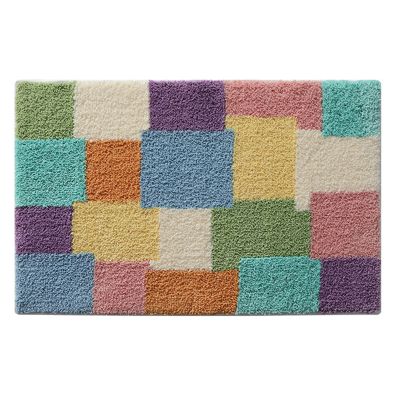Texturierte geometrische Badteppich Brehn