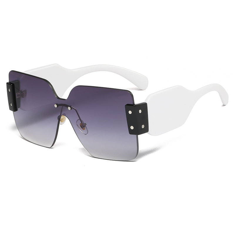 Damen modische flache Sonnenbrille mit kreativem Design Brehn