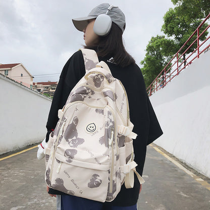 Verspielt Gemusterter Rucksack Brehn