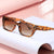 Damen modische quadratische Sonnenbrille mit elegantem Rahmen Brehn