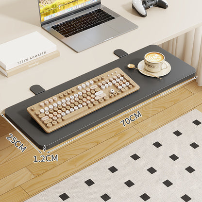 Clamp-On Klappbarer Bambus-Seitentablettisch für Schreibtisch und Sofa