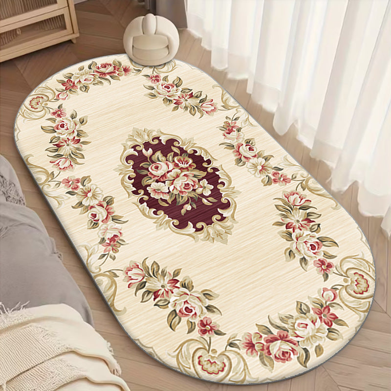 Elegante Vintage Blumen Area Rug