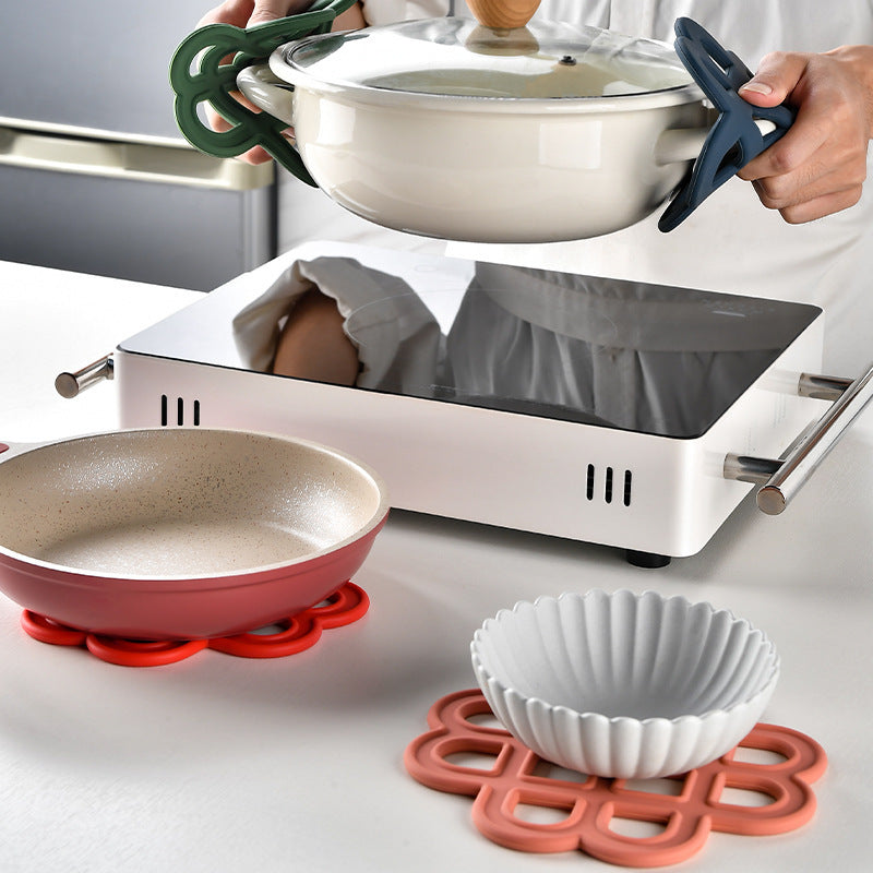 Hitzebeständiger Silikonuntersetzer mit Dekorativem Design Brehn