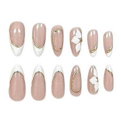 Elegantes florales Design Acrylnagelkunst Brehn