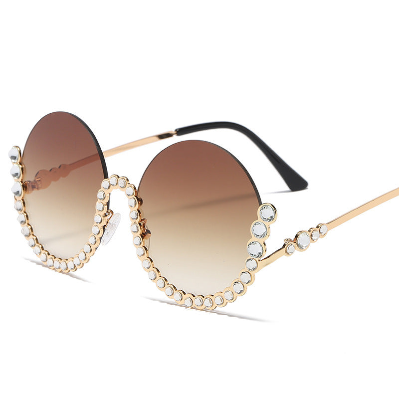 Damen Designer-Sonnenbrille mit glamourösen Kristallakzenten Brehn