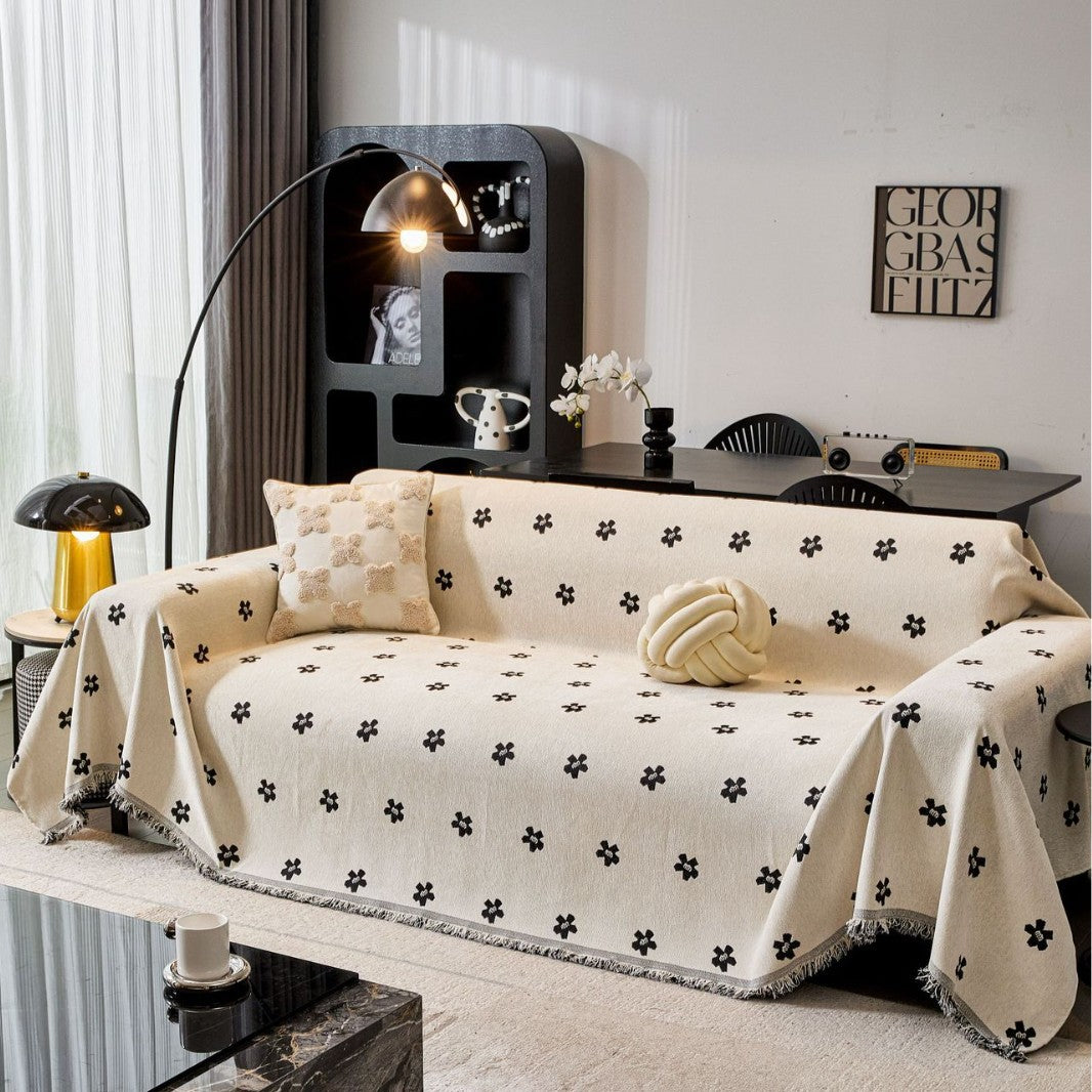 Elegante Texturierte Sofa-Decke