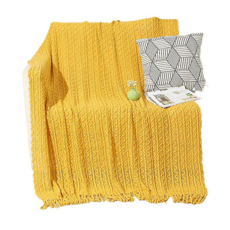 Damen hochwertige gestrickte Decke Brehn