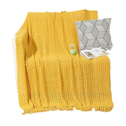 Damen hochwertige gestrickte Decke Brehn