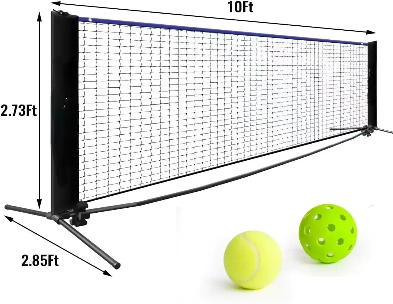 Portables Outdoor Tennisnetzsystem Brehn