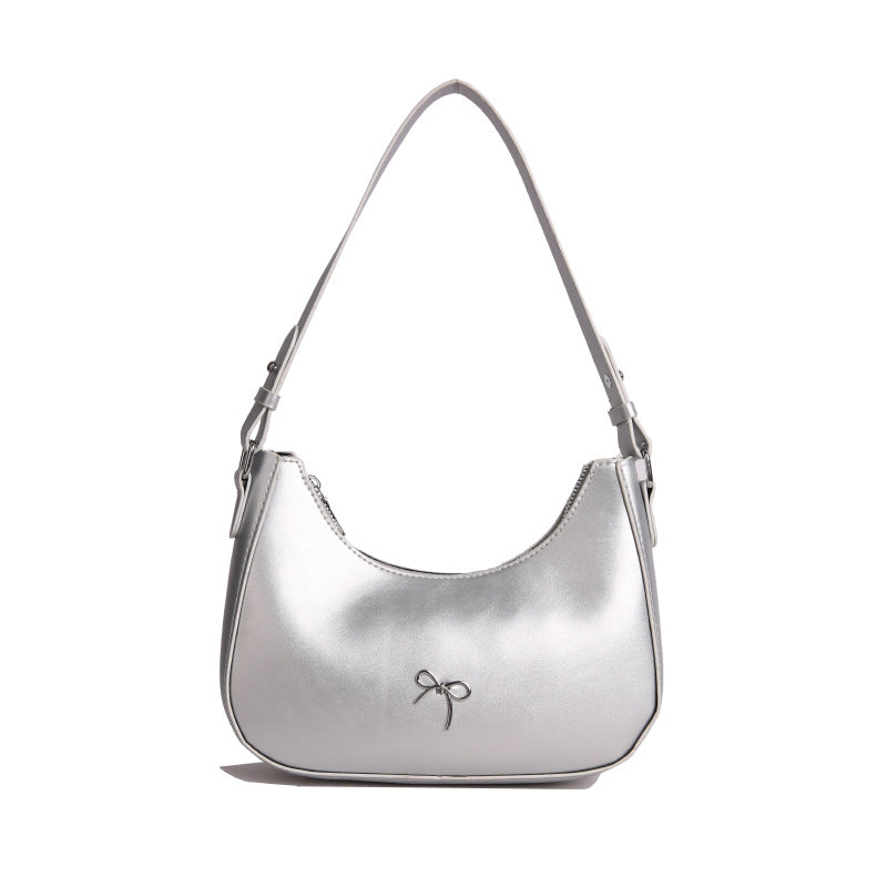 Stylische Bow Detail Schultertasche Brehn