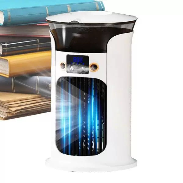 Unisex Einheitsgröße kompakter tragbarer oszillierender Turmventilator mit digitalem Display einstellbarem Luftstrom und USB-Ladung Brehn