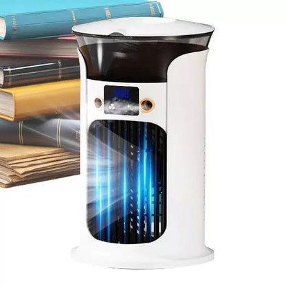 Unisex Einheitsgröße kompakter tragbarer oszillierender Turmventilator mit digitalem Display einstellbarem Luftstrom und USB-Ladung Brehn