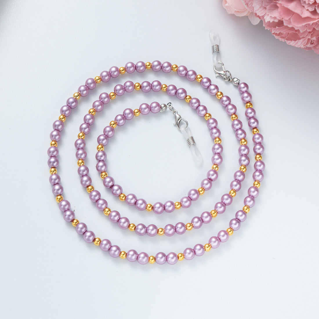Stylische Perlen-Brillenband Brehn