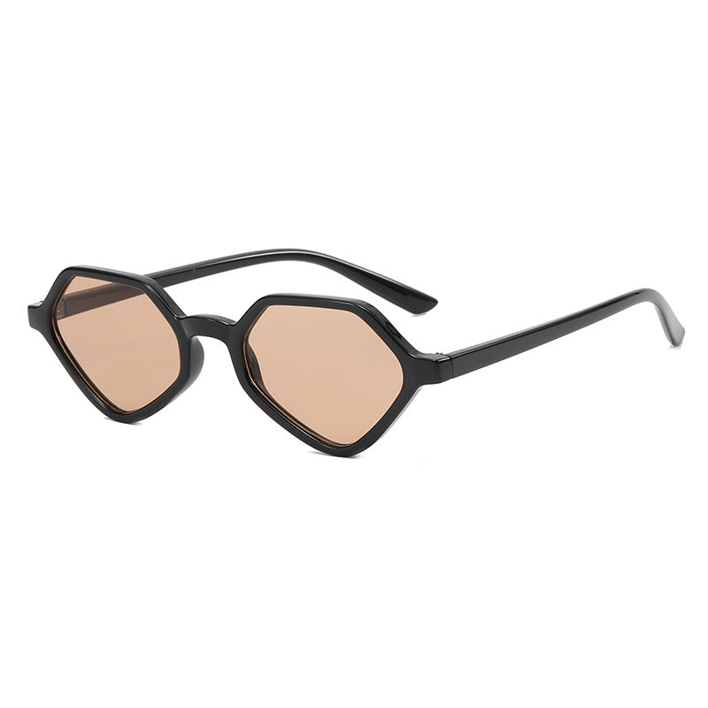 Damen Geometrische Design-Sonnenbrille mit verspiegelten Gläsern Brehn