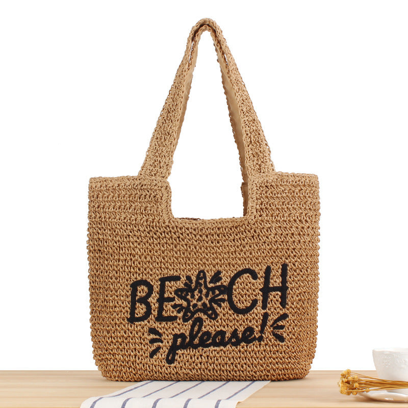 Strandtasche mit Kreativen Schriftzug und Robustem Material Brehn