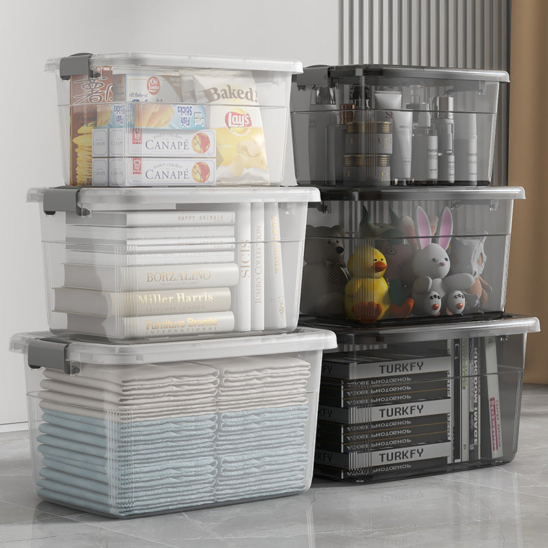 Unisex praktische und stapelbare Aufbewahrungsbox mit Rollen Brehn