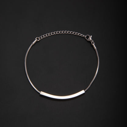 Elegante Minimalistische Silberkette Armband Brehn