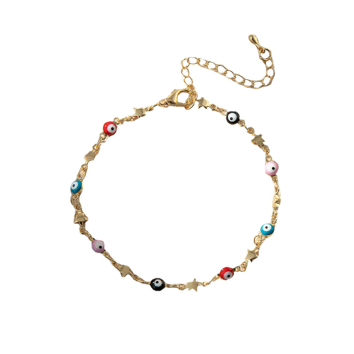 Bunte Perlencharms Fußkette Brehn