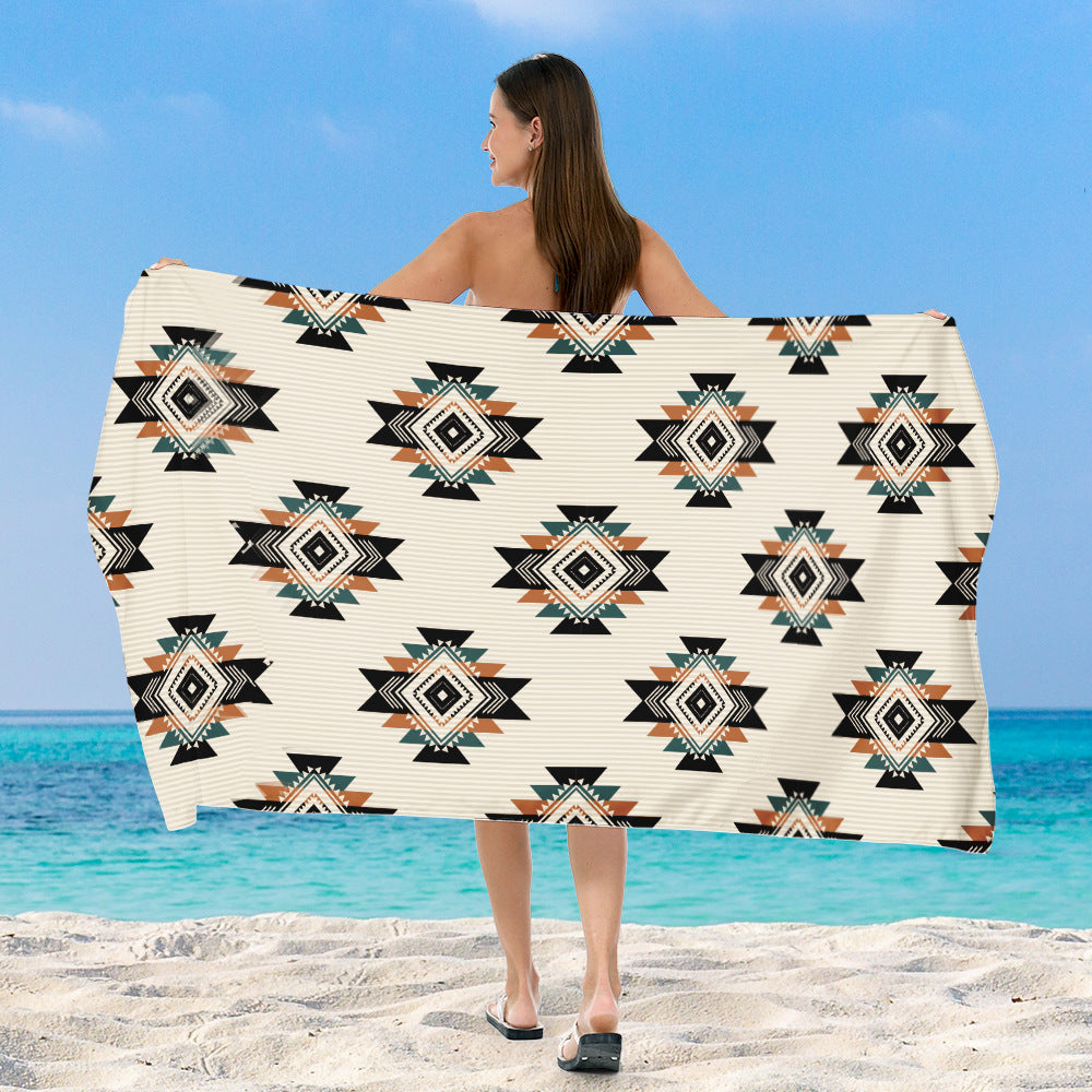 Strandtuch mit exklusivem geometrischen Muster Brehn