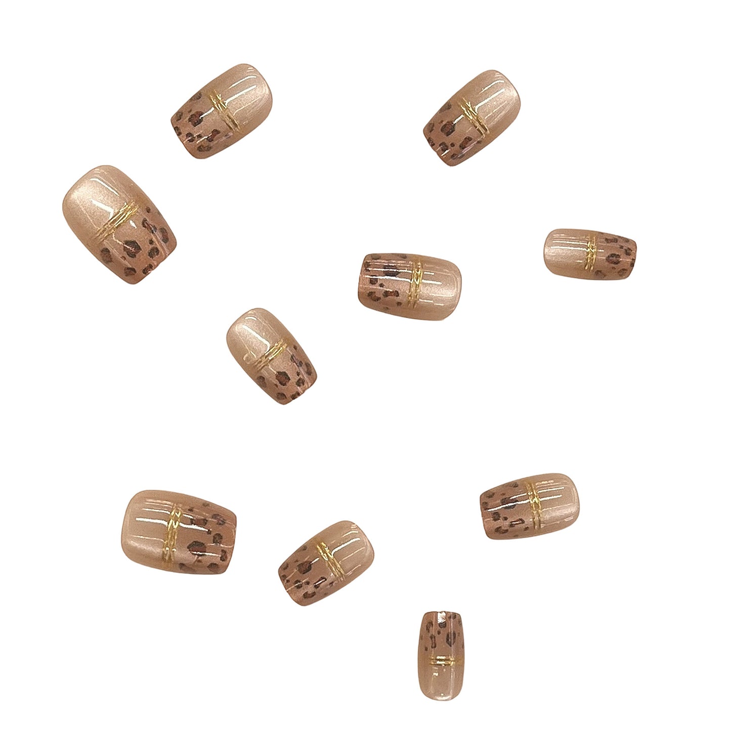 Elegantes Press-On Nagelkunst Set Brehn