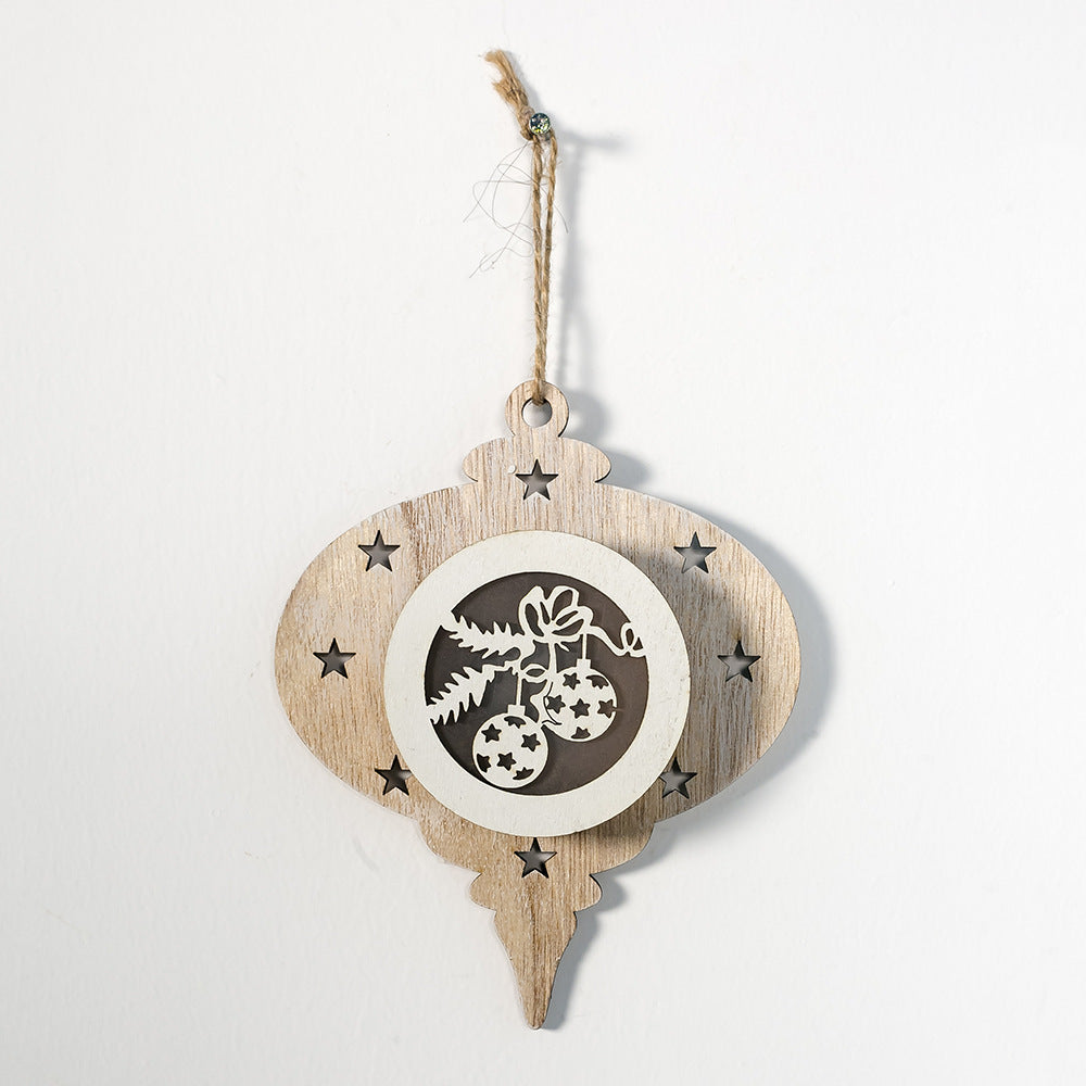 Dekorative Holz-Weihnachts ornament Brehn
