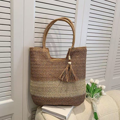 Handgeknüpfte Saisonale Strandtasche Brehn