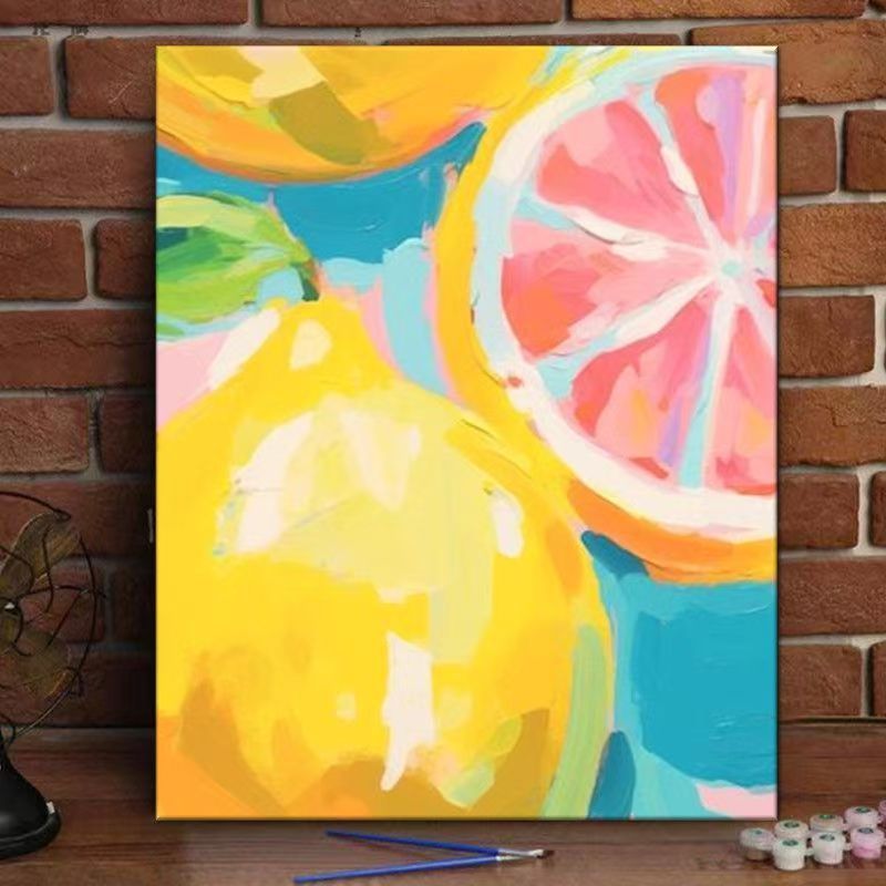 Pfirsichblüte dekorativer Leinwand-Kunstdruck Brehn
