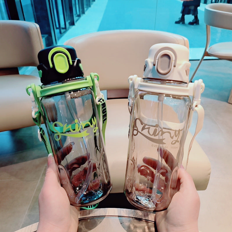Damen Ergonomische Trinkflasche mit auslaufsicherem Deckel Brehn