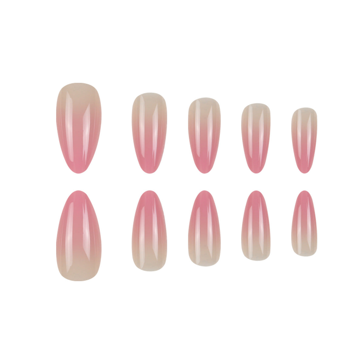 Gel-Gradient-Stiletto-Press-On-Nägel Brehn