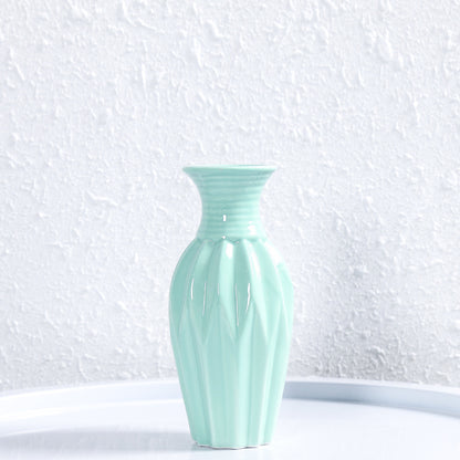 Modern gerippten Keramik Blumenvasen Brehn