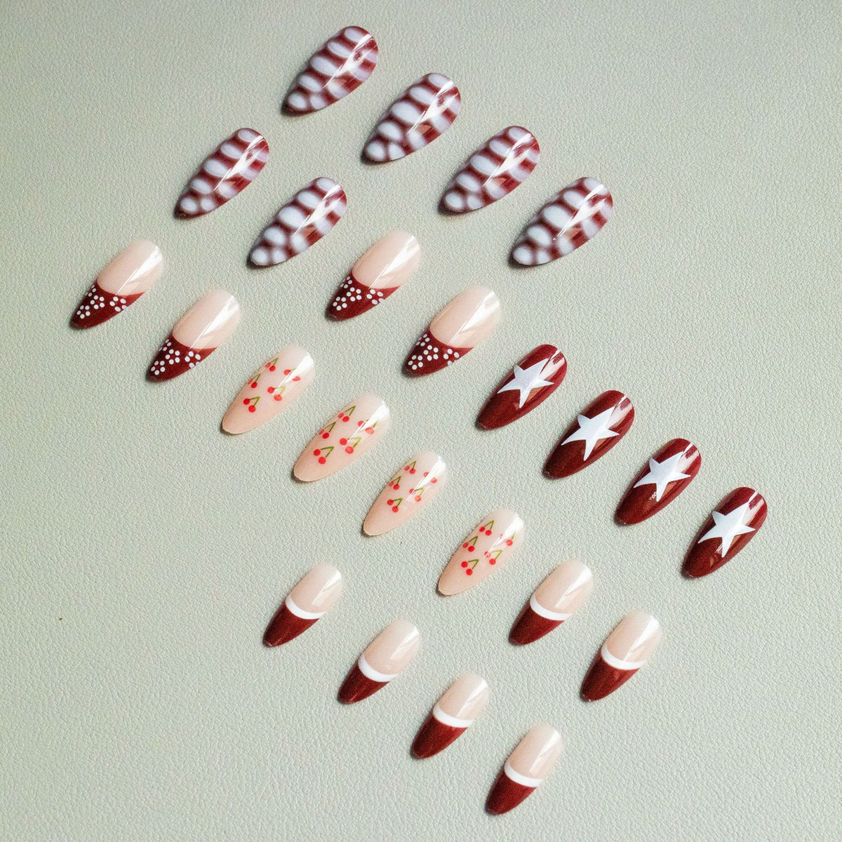 Künstlerisches Stern Design Nagel Kunst Set