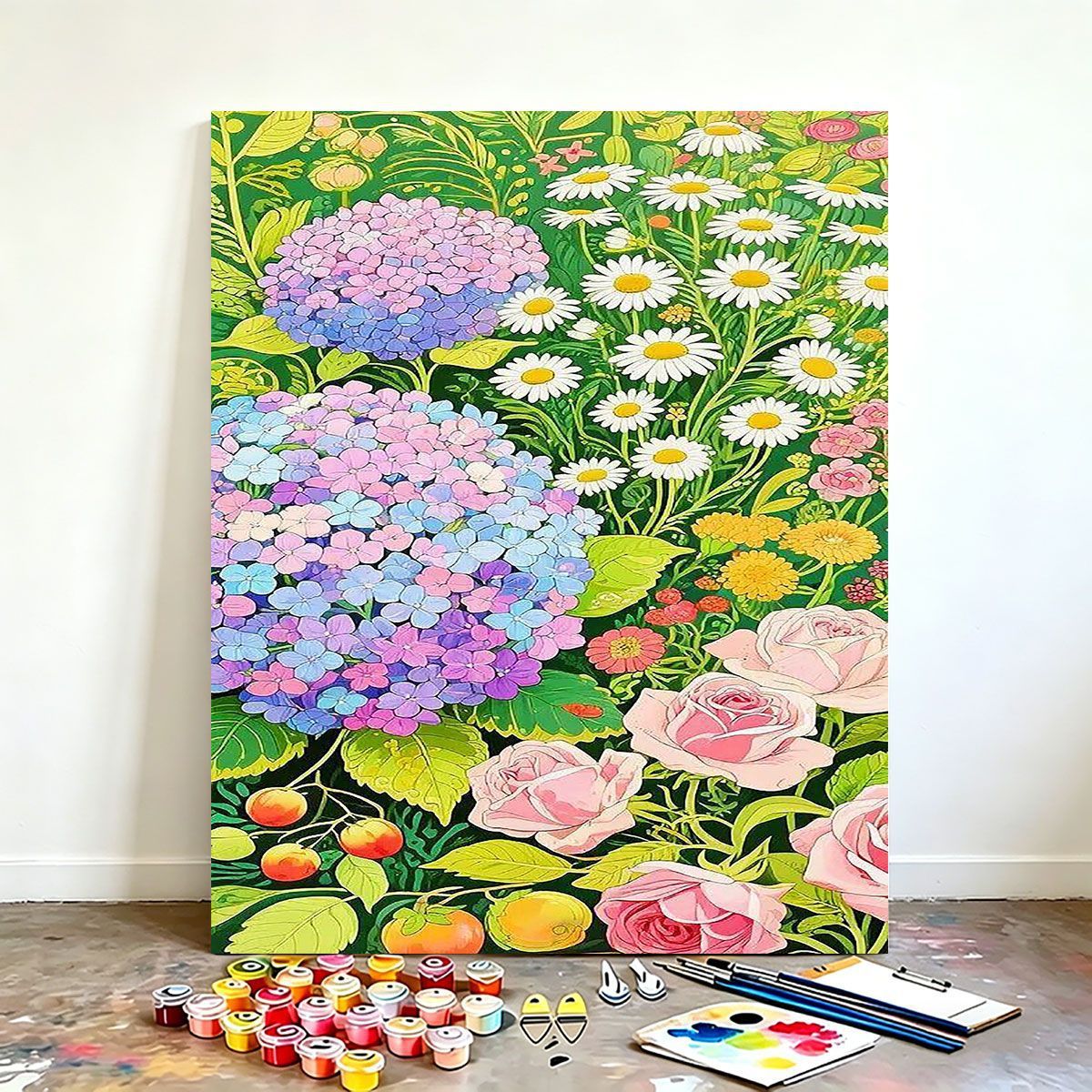 DIY Floral Canvas Painting Kit Brehn
