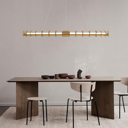 Moderne lineare Pendelleuchte