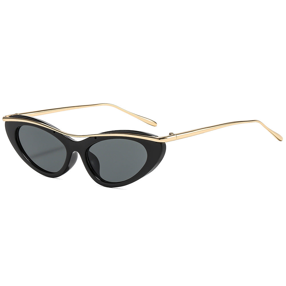 Damen Cat-Eye Sonnenbrille mit elegantem Metallrahmen Brehn