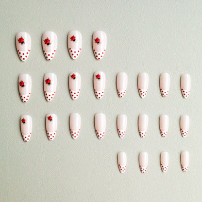 Künstlerisches Marienkäfer-Themen-Nagelkunst-Kit