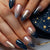 Stiletto Press-On-Nailart-Erweiterungen mit Sternen-Designs Brehn