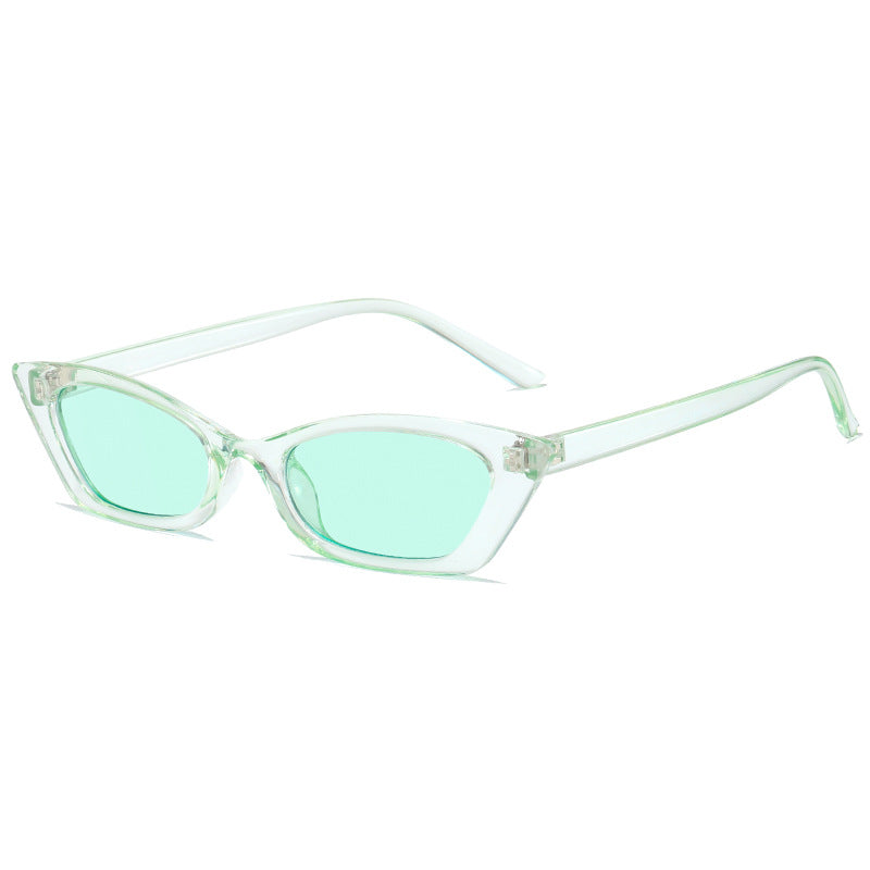 Damen modische Cat-Eye Sonnenbrille mit transparentem Rahmen Brehn
